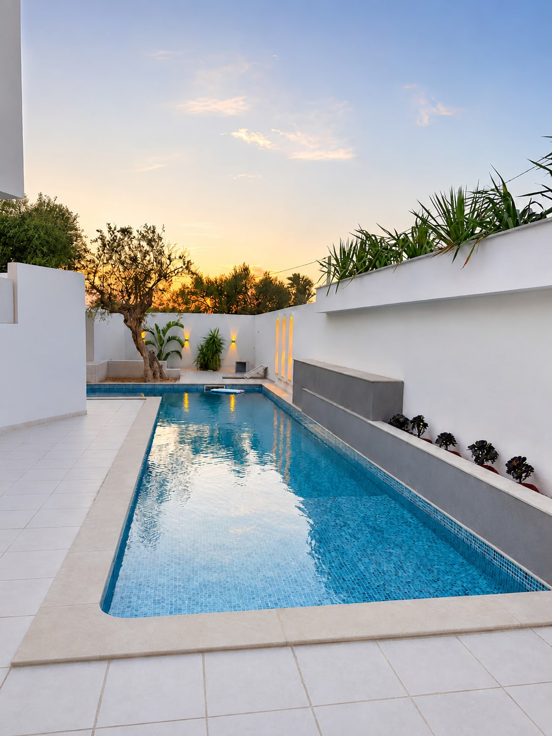 Piscine privée sans vis-à-vis de la Villa des Oliviers à Djerba